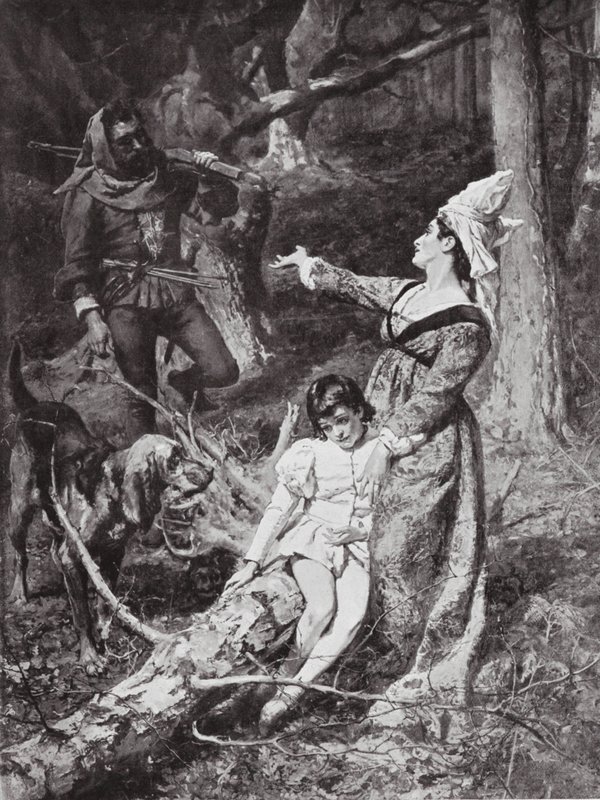 Margarete von Anjou trifft einen Räuber in Hexham von William Christian Symons
