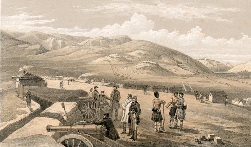 Highland Brigade Camp, Blick nach Süden von William Crimea Simpson