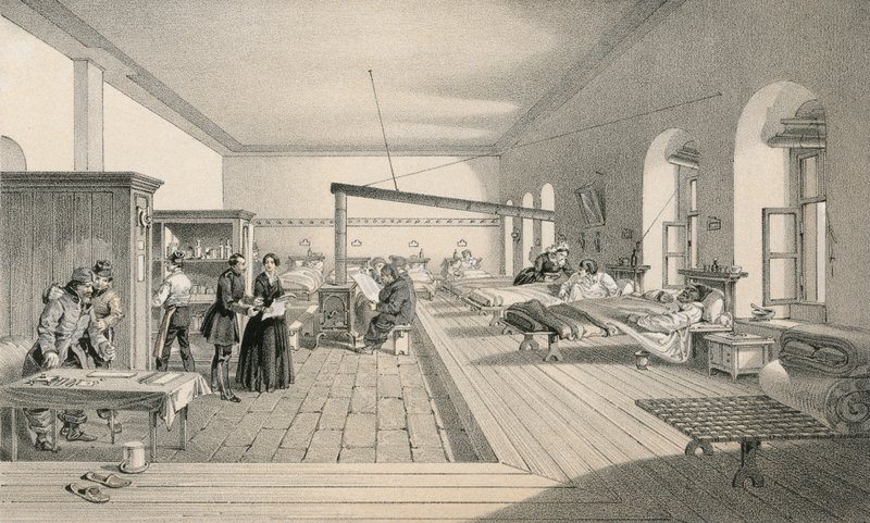 Eine der Stationen des Krankenhauses in Scutari von William Crimea Simpson