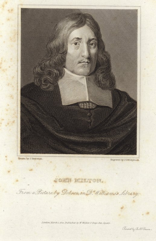 Porträt von John Milton von William Dobson