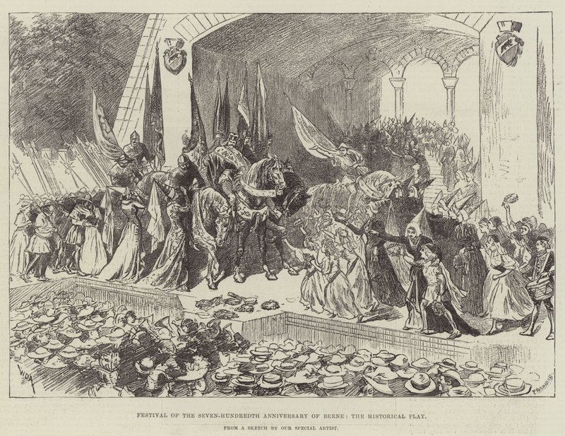 Fest zum siebenhundertjährigen Jubiläum von Bern, das historische Spiel von William Douglas Almond