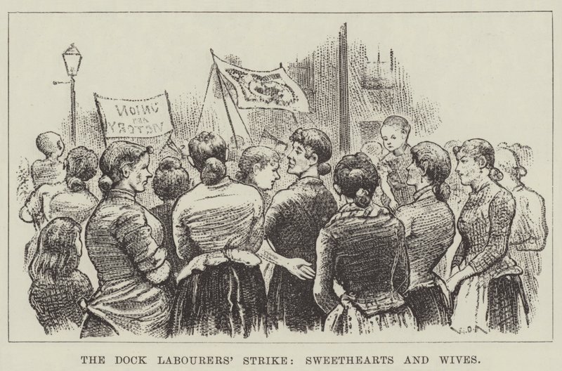 Der Streik der Dockarbeiter, Liebste und Ehefrauen von William Douglas Almond