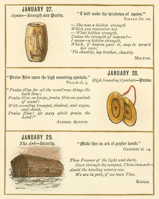 Seite aus dem Bibel-Emblem-Jubiläumsbuch von William Foster