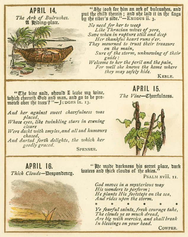 Seite aus dem Bibel-Emblem-Jubiläumsbuch von William Foster