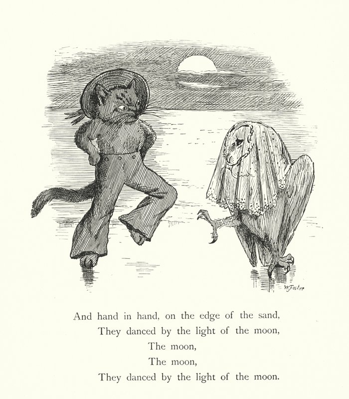 Die Eule und die Pussycat (Gravur) von William Foster