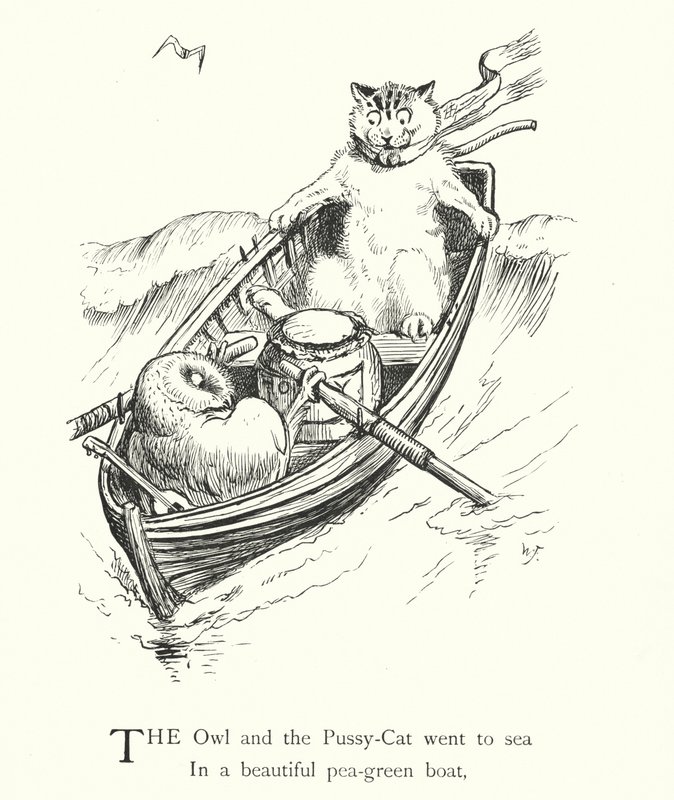 Die Eule und die Katze von William Foster