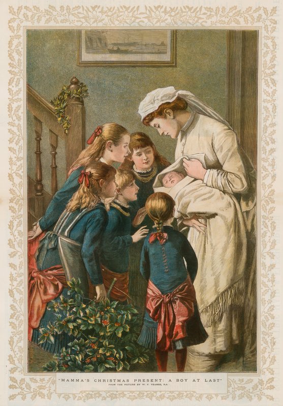 Mamas Weihnachtsgeschenk: Endlich ein Junge von William Frederick Yeames