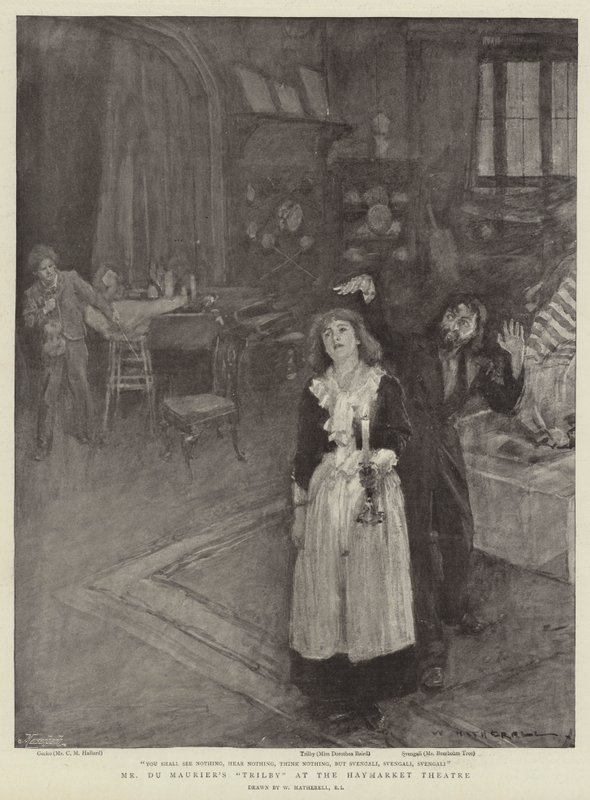Mr. Du Mauriers Trilby im Haymarket Theatre von William Hatherell