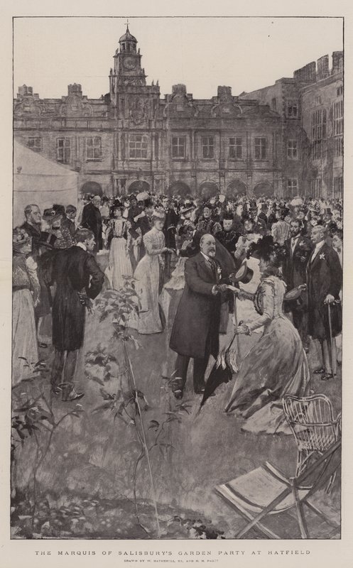 Die Gartenparty des Marquis von Salisbury in Hatfield von William Hatherell