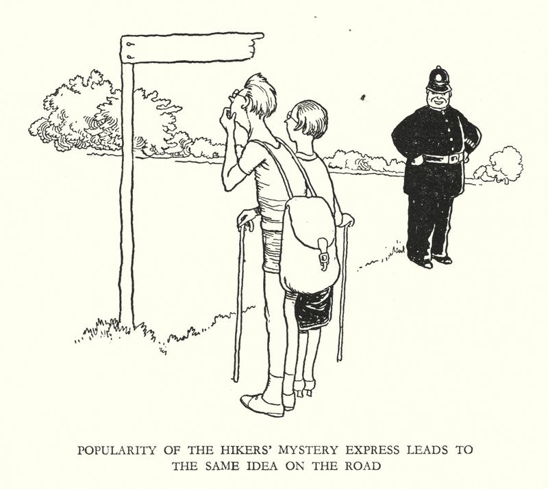 Illustration für Railway Ribaldry von W Heath Robinson von William Heath Robinson