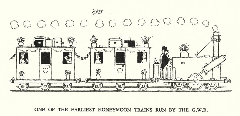 Illustration für Railway Ribaldry von W Heath Robinson von William Heath Robinson