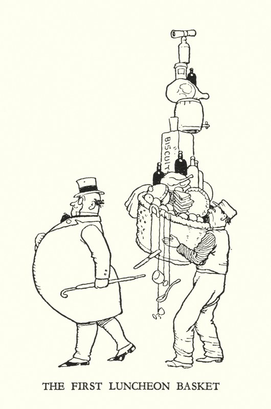Illustration für Railway Ribaldry von W Heath Robinson von William Heath Robinson