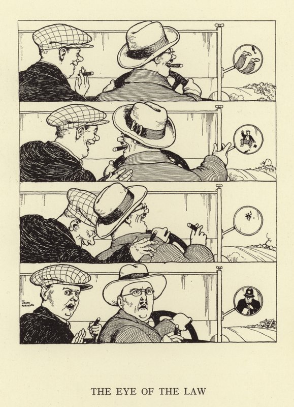 Das Auge des Gesetzes von William Heath Robinson