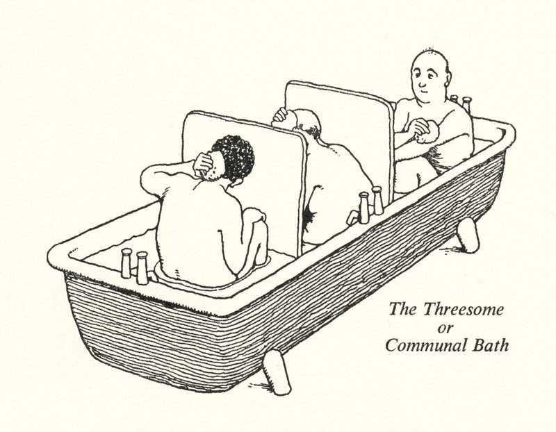 Das Dreiergespann oder Gemeinschaftsbad von William Heath Robinson