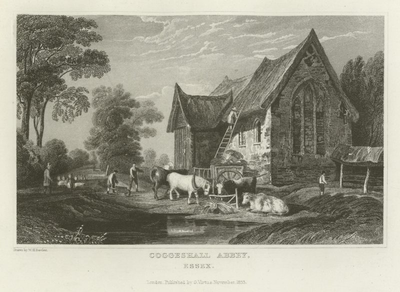 Coggeshall Abbey, Essex von William Henry Bartlett