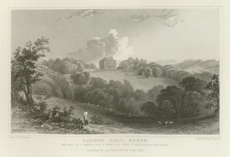 Copped Hall, Essex, der Sitz von J. Conyers, Esquire von William Henry Bartlett