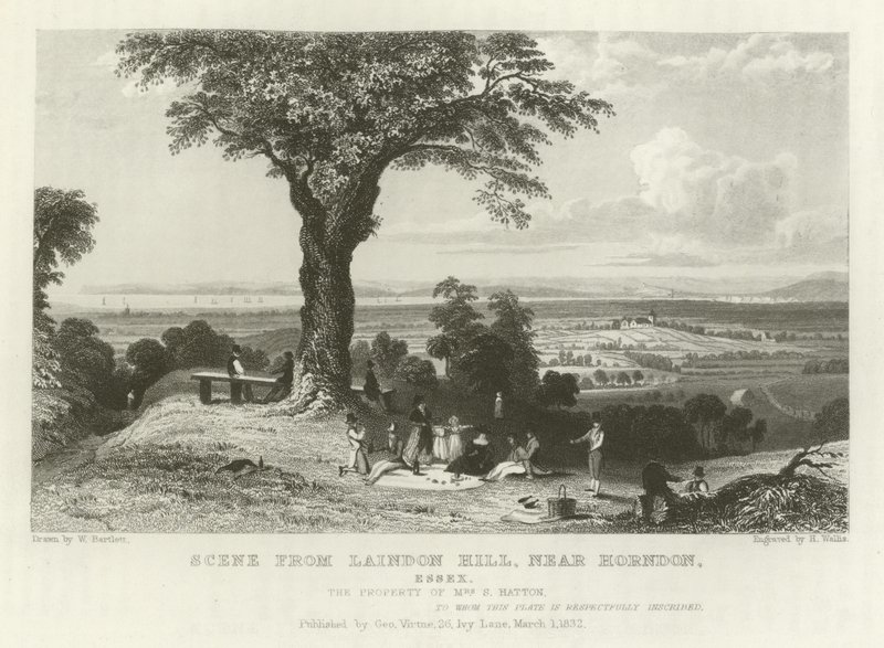 Szene von Laindon Hill, nahe Horndon, Essex von William Henry Bartlett