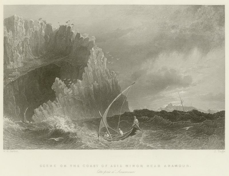 Szene an der Küste Kleinasiens von William Henry Bartlett