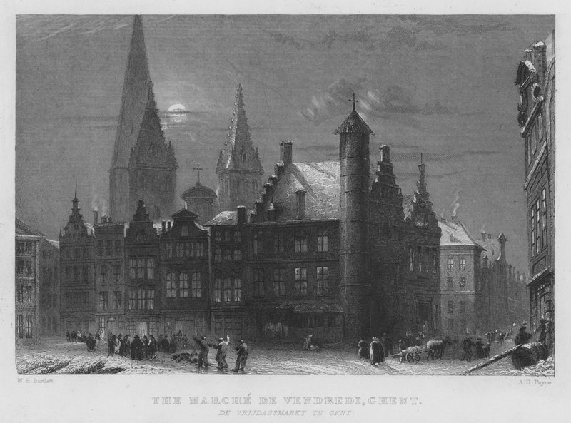 Der Marche De Vendredi, Gent von William Henry Bartlett
