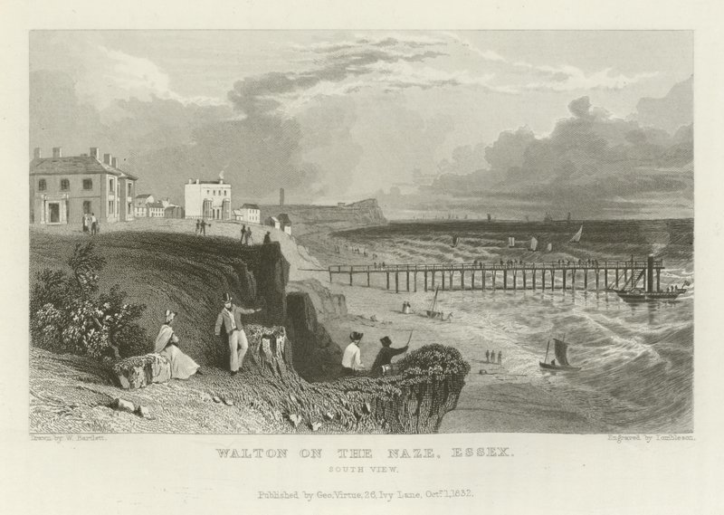 Walton on the Naze, Essex, Südansicht von William Henry Bartlett