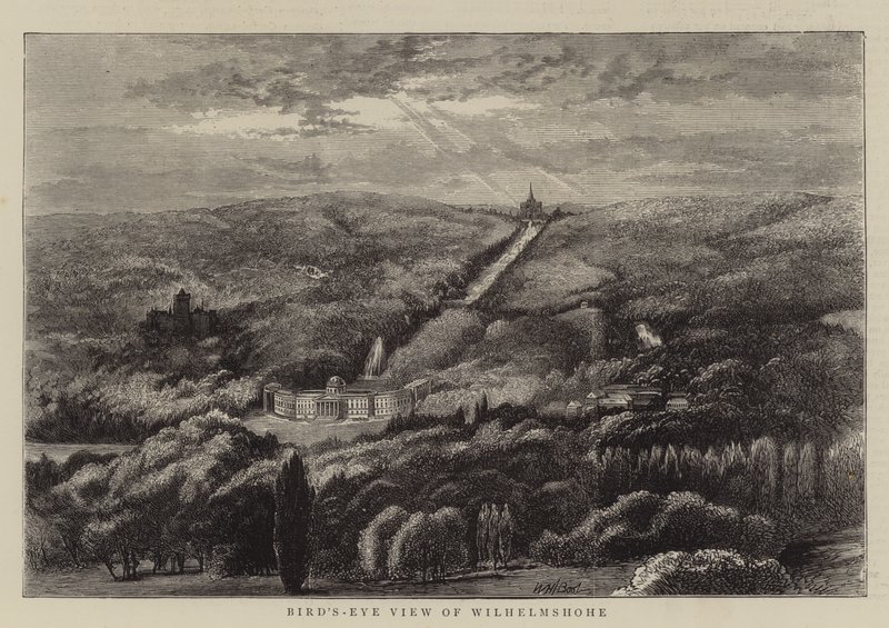 Vogelperspektive von Wilhelmshöhe von William Henry James Boot