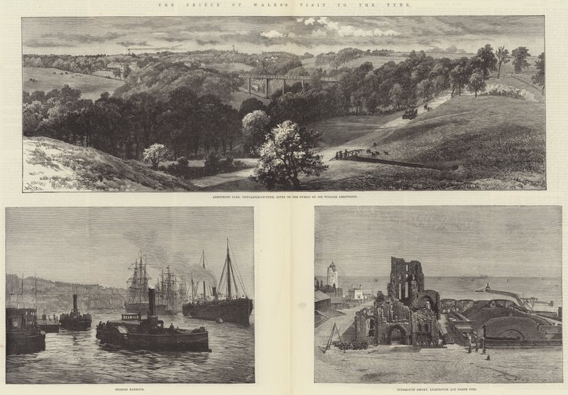 Der Besuch des Prinzen von Wales am Tyne von William Henry James Boot