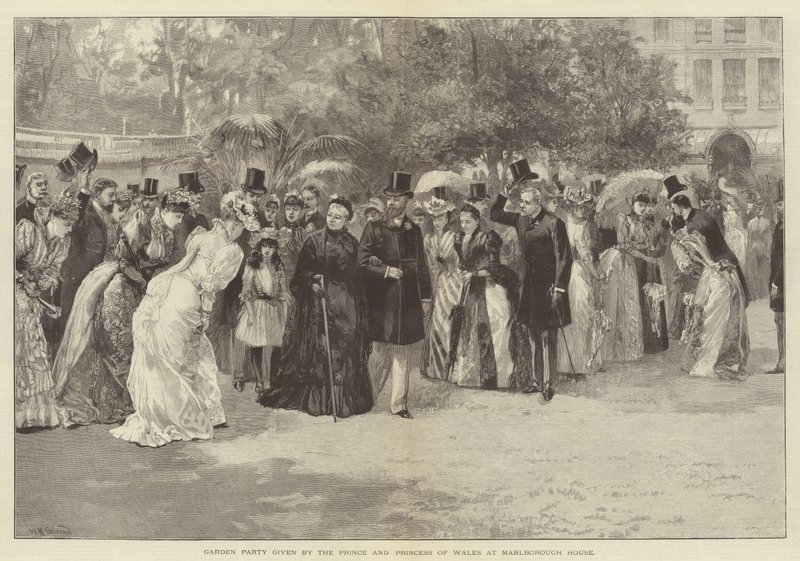 Gartenparty gegeben vom Prinzen und der Prinzessin von Wales im Marlborough House von William Heysham Overend