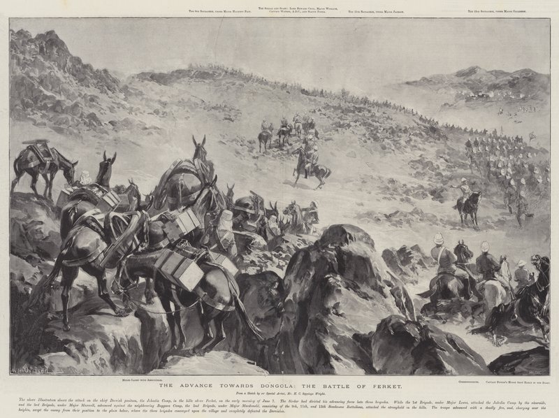 Der Vormarsch auf Dongola, die Schlacht von Ferket von William Heysham Overend