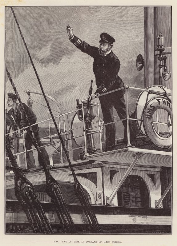 Der Herzog von York als Kommandant der HMS Thrush von William Heysham Overend