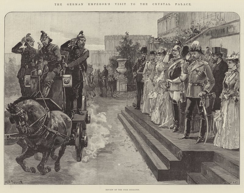 Der Besuch des deutschen Kaisers im Crystal Palace von William Heysham Overend