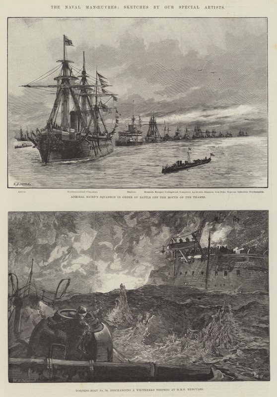 Die Marine-Manöver von William Heysham Overend