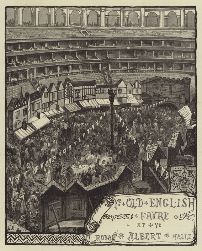 Das alte englische Jahrmarkt, in der Royal Albert Hall von William Heysham Overend