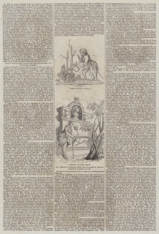 Frühe Ausstellungsgesellschaften, Gründung der Royal Academy von William Hogarth