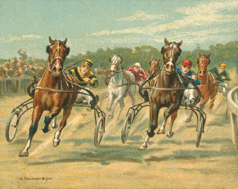Historische und moderne Rennen, Trab- und Passrennen von William Hounsom Byles