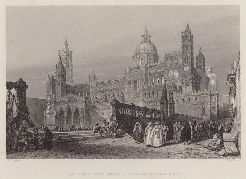 Die Kathedrale (Madre Chiesa) in Palermo von William Leighton Leitch
