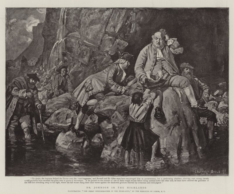Dr. Johnson in den Highlands von William Lockhart Bogle