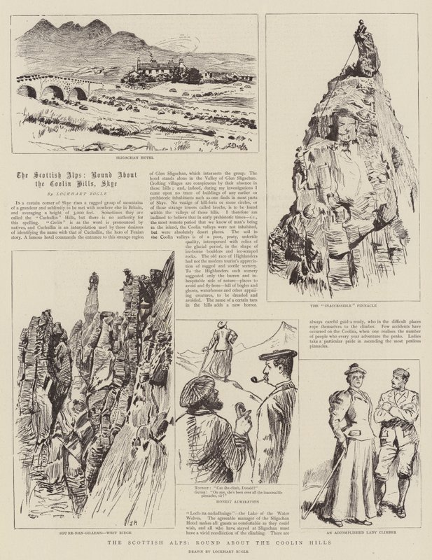 Die schottischen Alpen, rund um die Coolin Hills von William Lockhart Bogle
