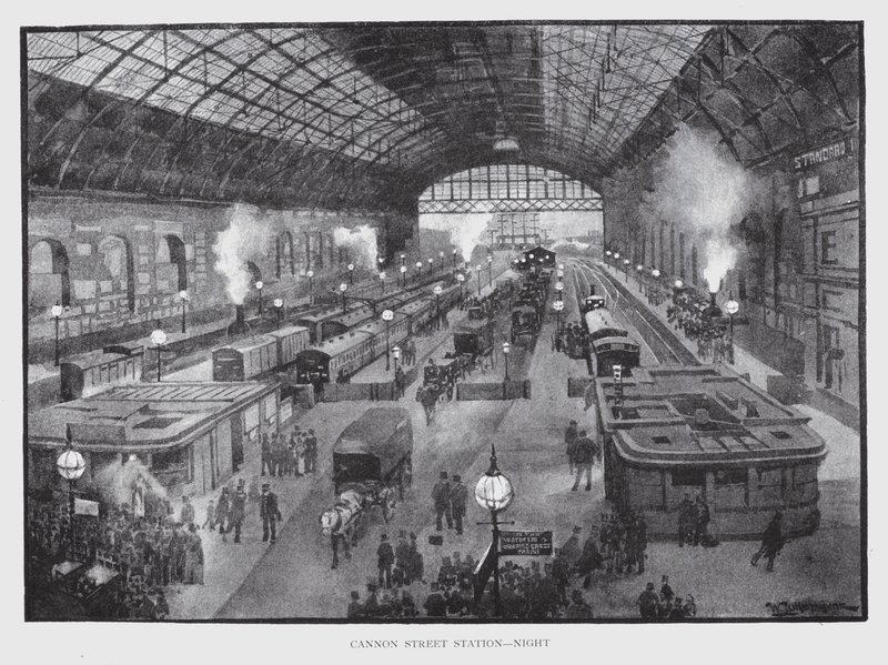 Cannon Street Station, Nacht von William Luker