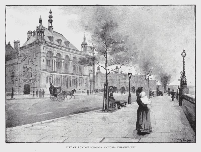 City of London Schulen, Victoria Embankment von William Luker