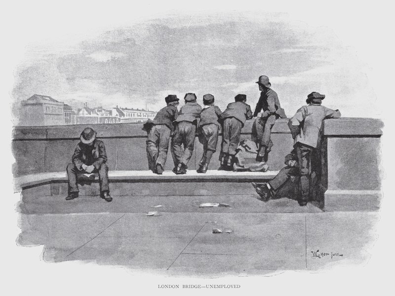 London Bridge, Arbeitslose von William Luker