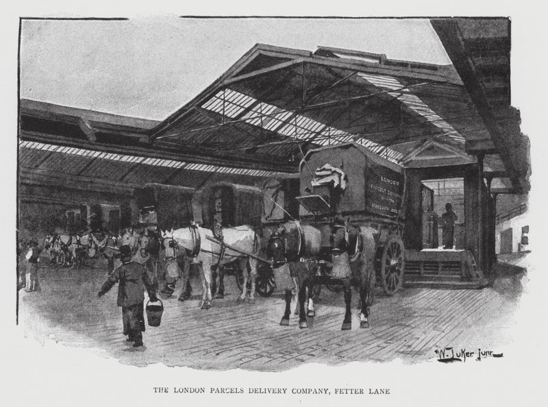 London Parcels Delivery Company, Fetter Lane von William Luker