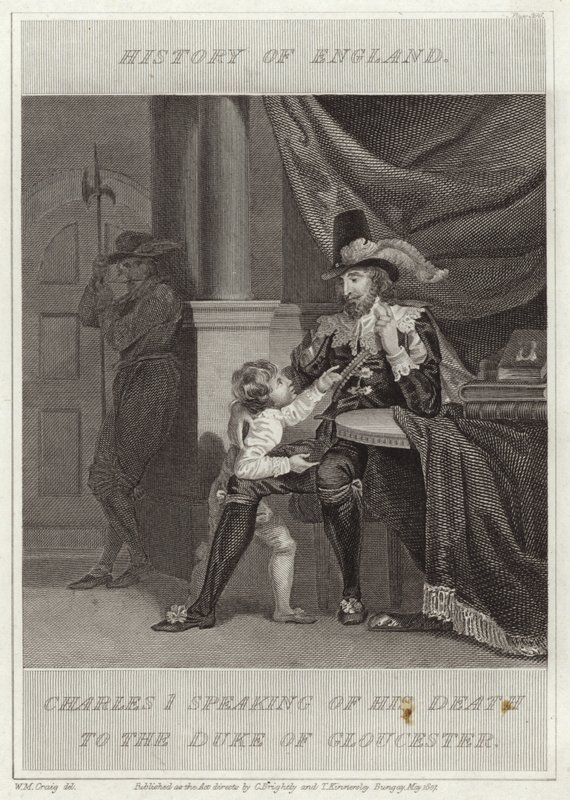 Karl I. spricht über seinen Tod mit dem Herzog von Gloucester von William Marshall Craig