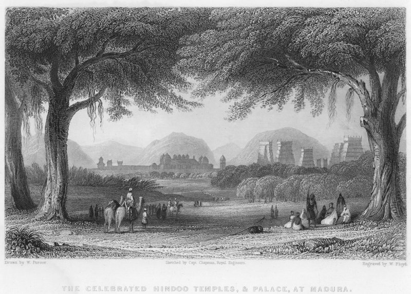 Die berühmten Hindoo-Tempel und der Palast in Madura von William Purser