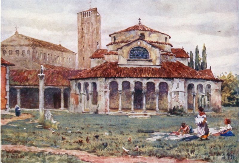 Torcello. Sta Fosca und Kathedrale von William Wiehe Collins