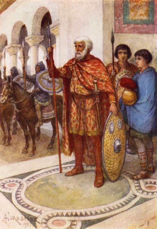 Stilicho, ein Vandale, der römische Magister Utriusque Militiae von after Amedee Forestier