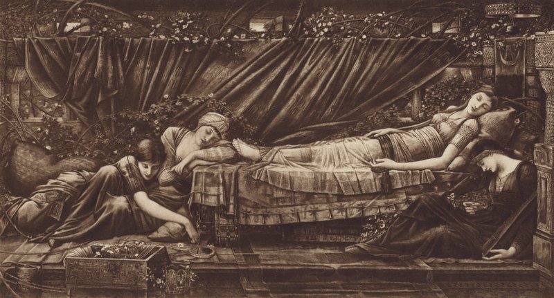 Dornröschen von after Edward Coley Burne Jones