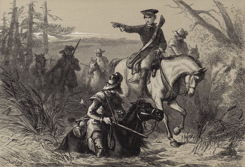 Major Washington auf seiner Mission zum französischen Kommandanten von after Felix Octavius Carr Darley