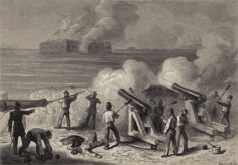 Der Angriff auf Fort Sumter von after Felix Octavius Carr Darley