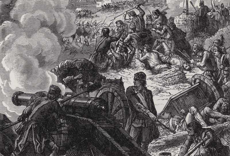 Die Schlacht von Bunker Hill von after Felix Octavius Carr Darley