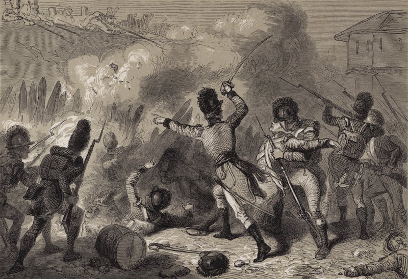 Die Briten werden bei Fort Stephenson zurückgeschlagen von after Felix Octavius Carr Darley